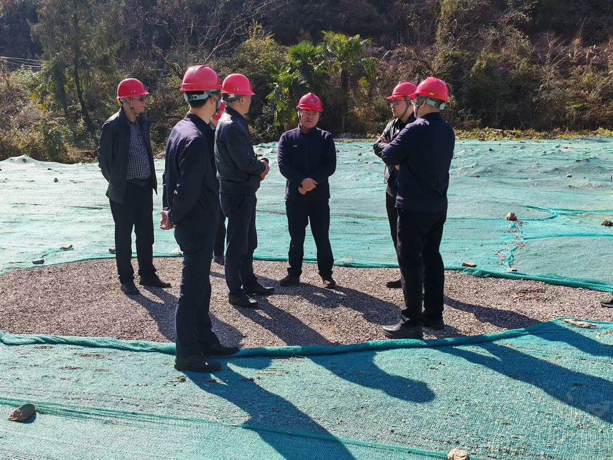 巴中發(fā)展集團總經(jīng)理沈鵬一行赴南江縣調(diào)研東榆鎮(zhèn)花椒樹建筑用石灰?guī)r礦項目